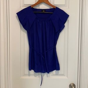 Blouse with tie waist